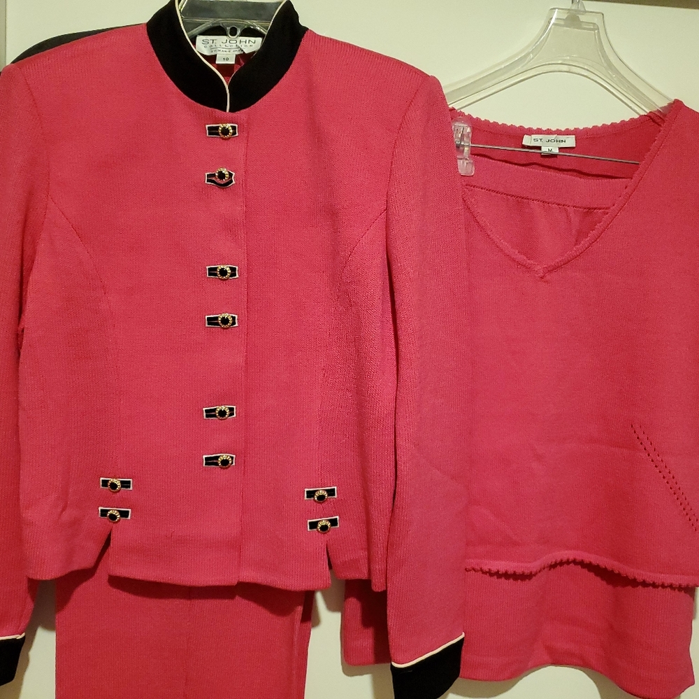 St John Collection Parisian Pink piece Suit NEW